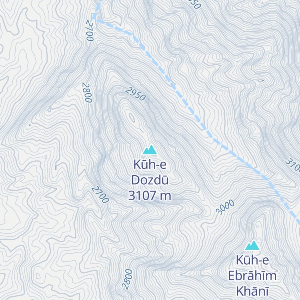 Map of Kūh-e Dozdū