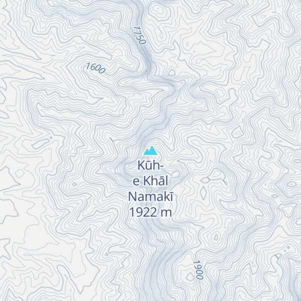 Map of Kūh-e Khāl Namakī