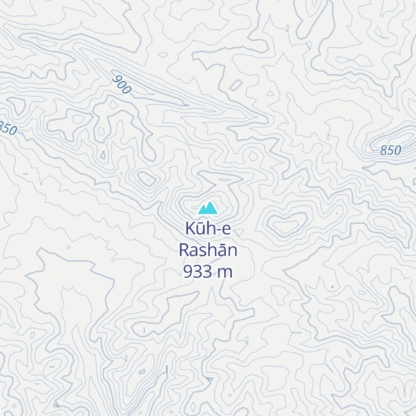 Map of Kūh-e Rashān