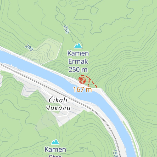 Map of Kamen Ermachiha