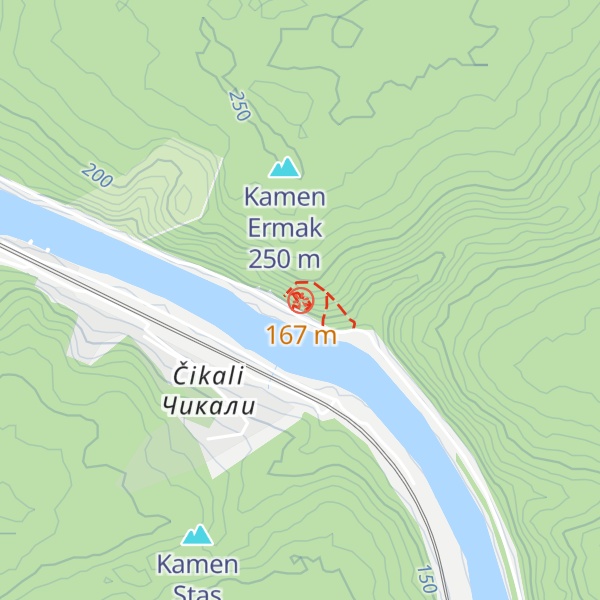 Map of Kamen Ermachenok