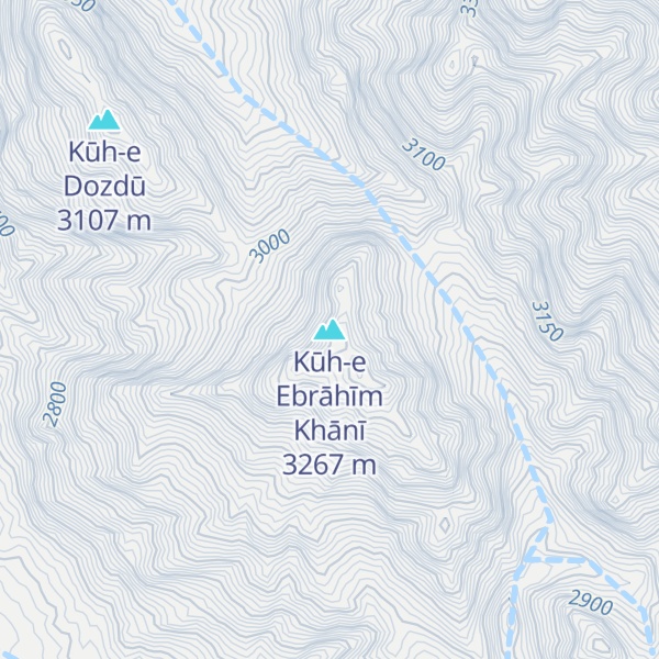Map of Kūh-e Ebrāhīm Khānī