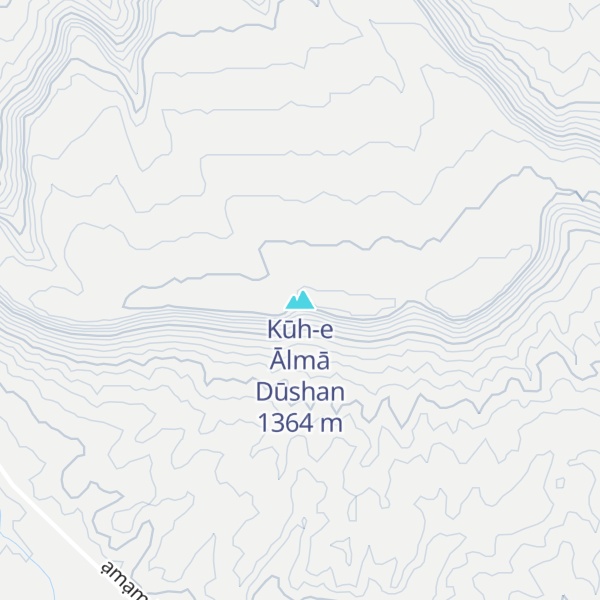 Map of Kūh-e Ālmā Dūshan