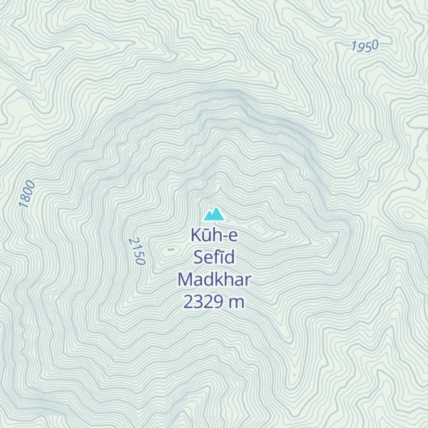 Map of Kūh-e Sefīd Madkhar