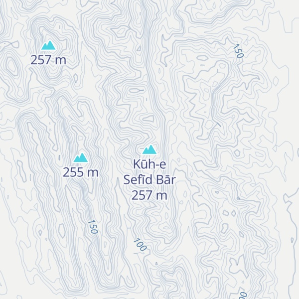 Map of Kūh-e Sefīd Bār