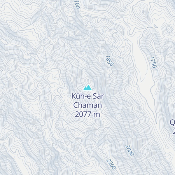 Map of Kūh-e Sar Chaman