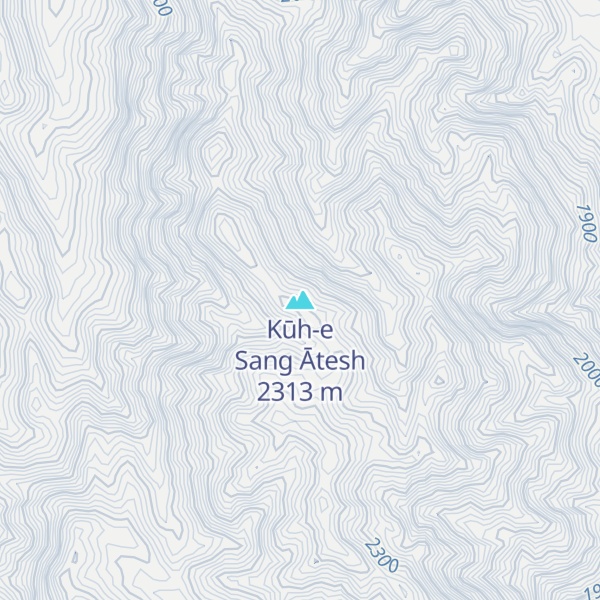 Map of Kūh-e Sang Ātesh