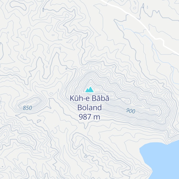 Map of Kūh-e Bābā Boland