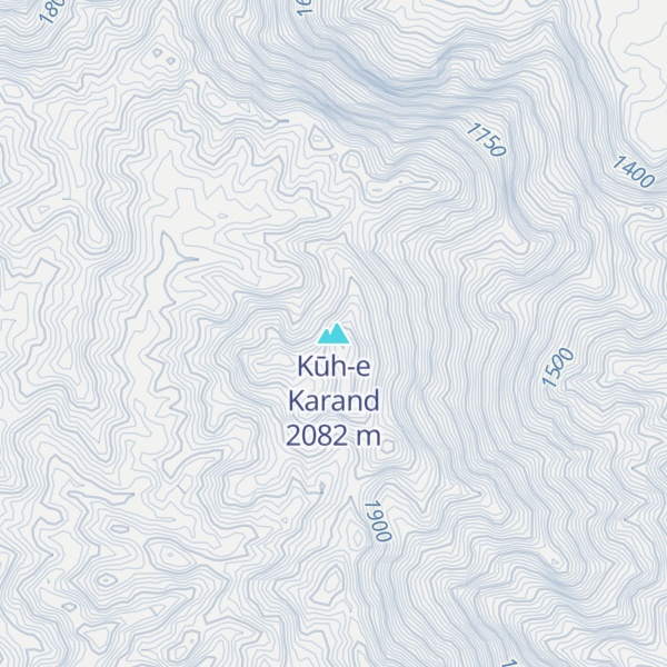 Map of Kūh-e Karand