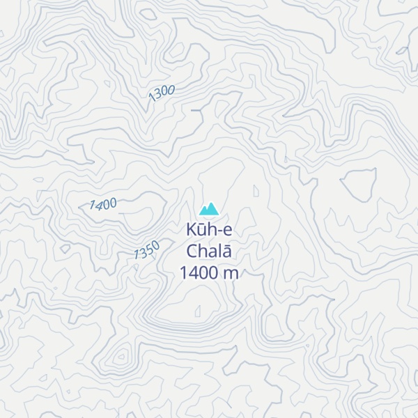 Map of Kūh-e Chalā