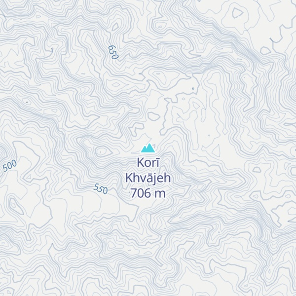 Map of Korī Khvājeh