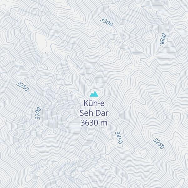 Map of Kūh-e Seh Dar