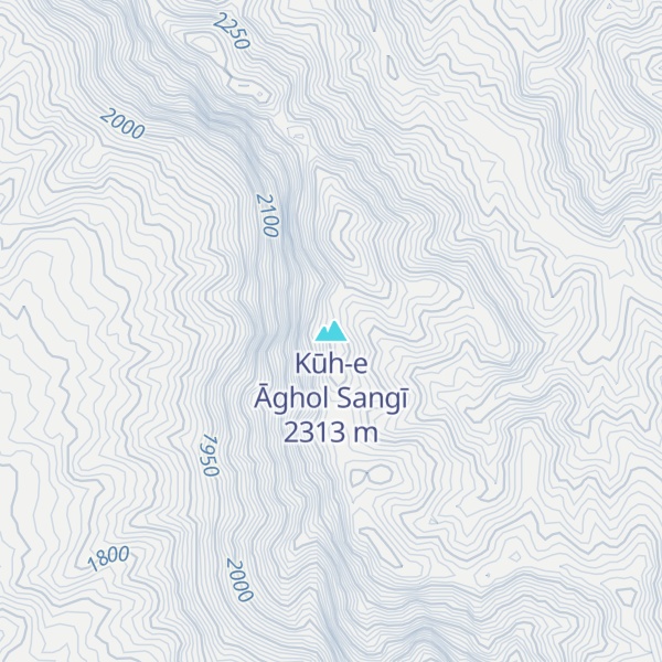 Map of Kūh-e Āghol Sangī