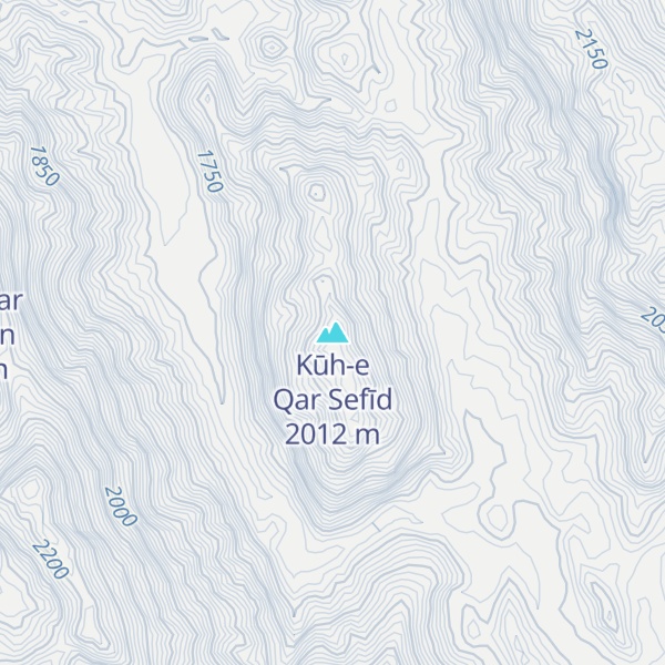 Map of Kūh-e Qar Sefīd