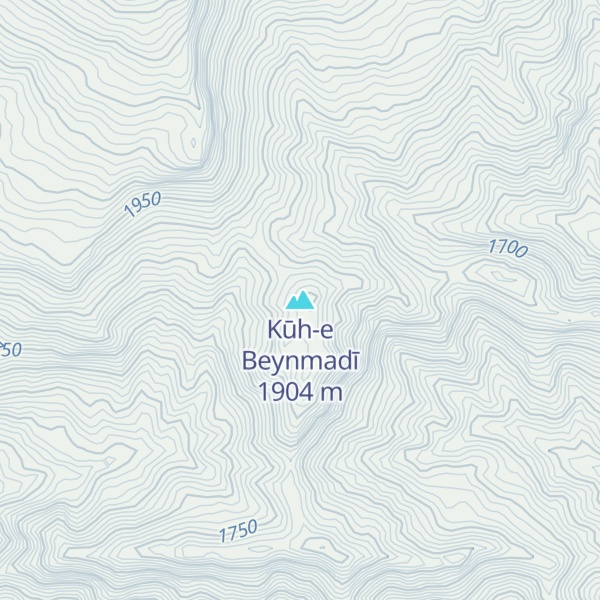 Map of Kūh-e Beynmadī
