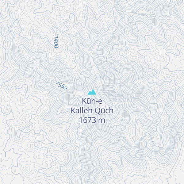Map of Kūh-e Kalleh Qūch
