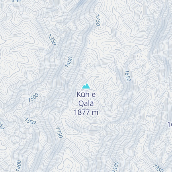 Map of Kūh-e Qalā