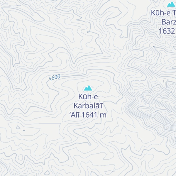 Map of Kūh-e Karbalā’ī ‘Alī