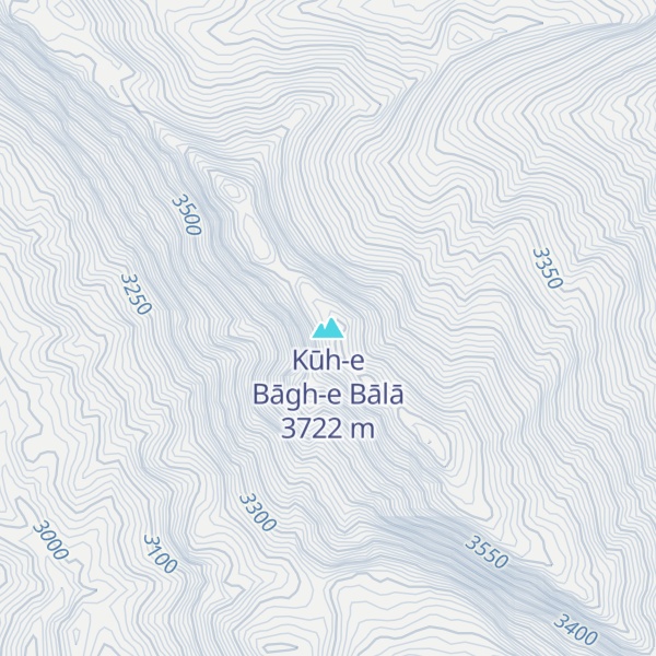 Map of Kūh-e Bāgh-e Bālā