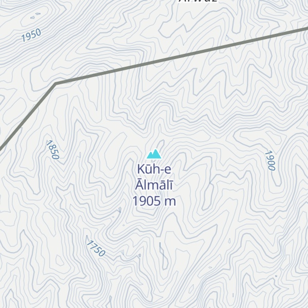 Map of Kūh-e Ālmālī