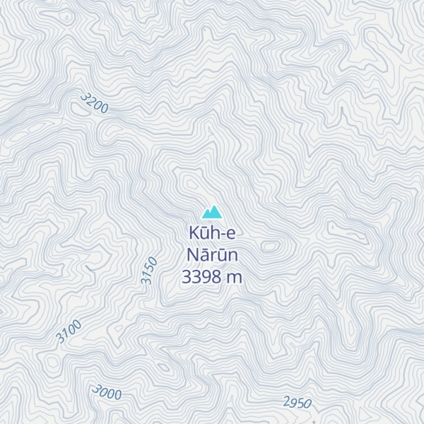 Map of Kūh-e Nārūn