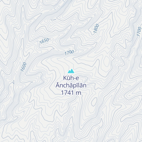 Map of Kūh-e Ānchāpīlān