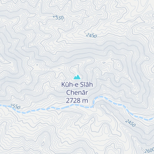 Map of Kūh-e Sīāh Chenār