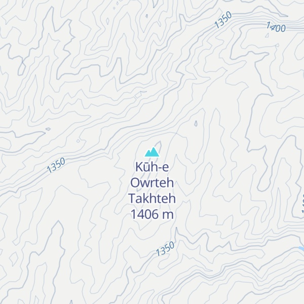 Map of Kūh-e Owrteh Takhteh