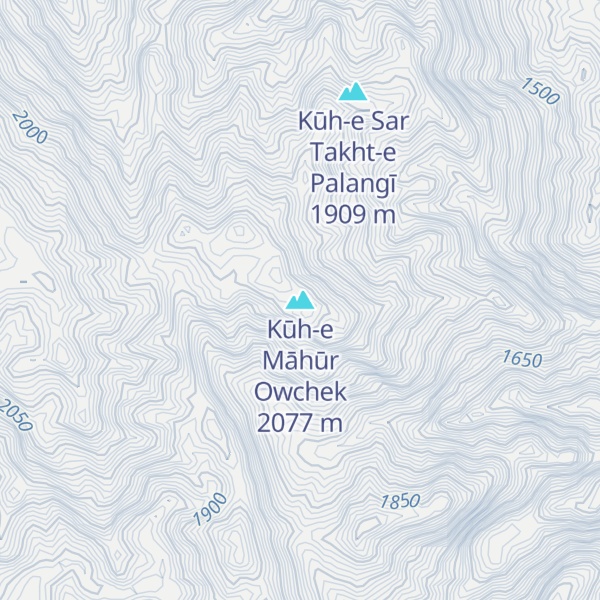 Map of Kūh-e Māhūr Owchek
