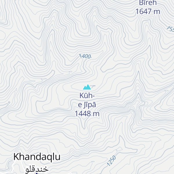 Map of Kūh-e Jīpā