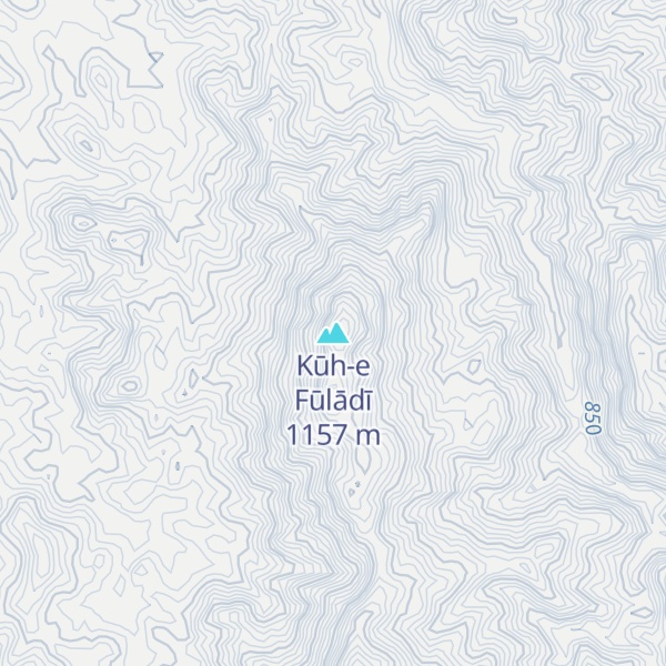 Map of Kūh-e Fūlādī