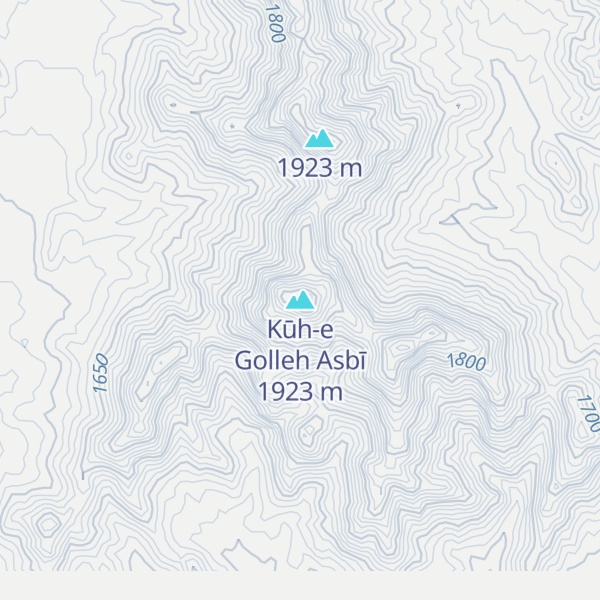 Map of Kūh-e Golleh Asbī