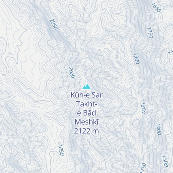 Map of Kūh-e Sar Takht-e Bād Meshkī