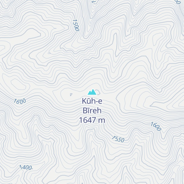 Map of Kūh-e Bīreh