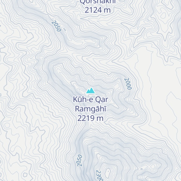 Map of Kūh-e Qar Ramgāhī