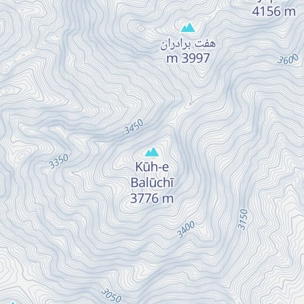 Map of Kūh-e Balūchī