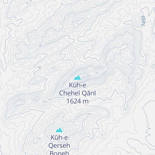 Map of Kūh-e Chehel Qānī