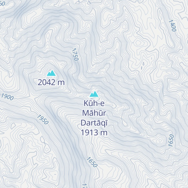 Map of Kūh-e Māhūr Dartāqī