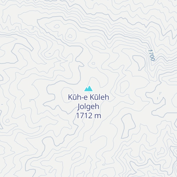 Map of Kūh-e Kūleh Jolgeh