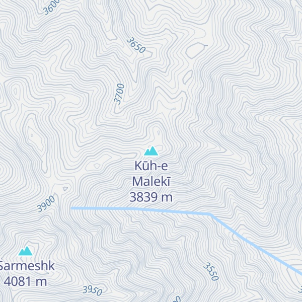 Map of Kūh-e Malekī