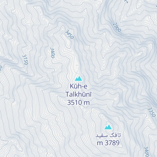 Map of Kūh-e Talkhūnī