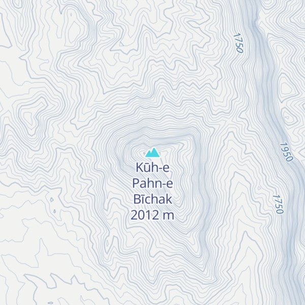 Map of Kūh-e Pahn-e Bīchak