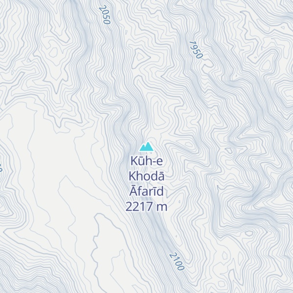 Map of Kūh-e Khodā Āfarīd