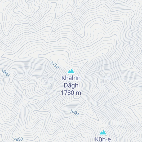 Map of Khāhīn Dāgh