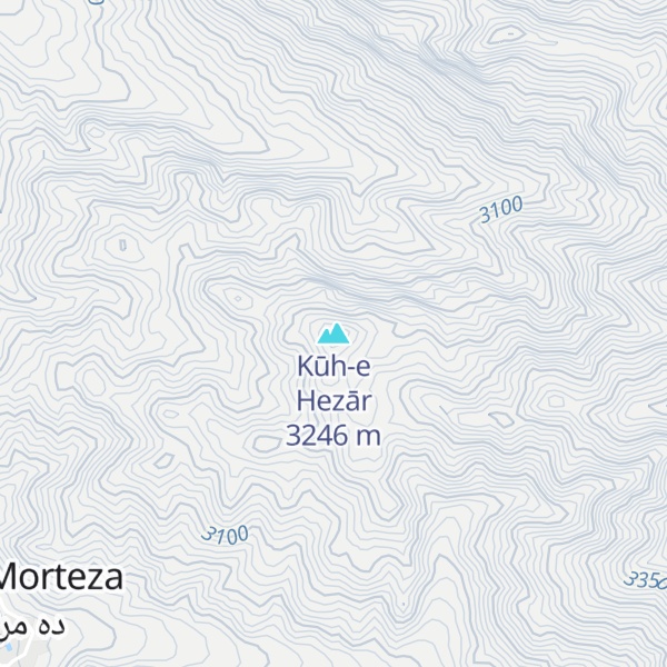 Map of Kūh-e Hezār