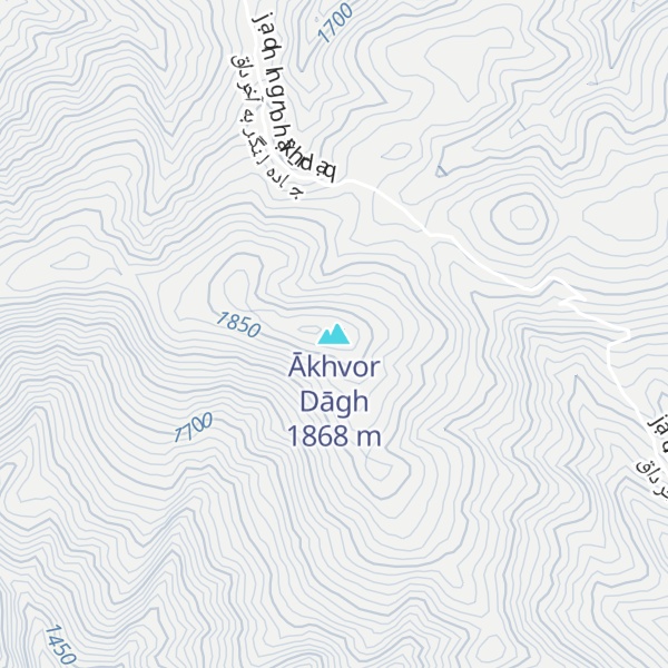 Map of Ākhvor Dāgh