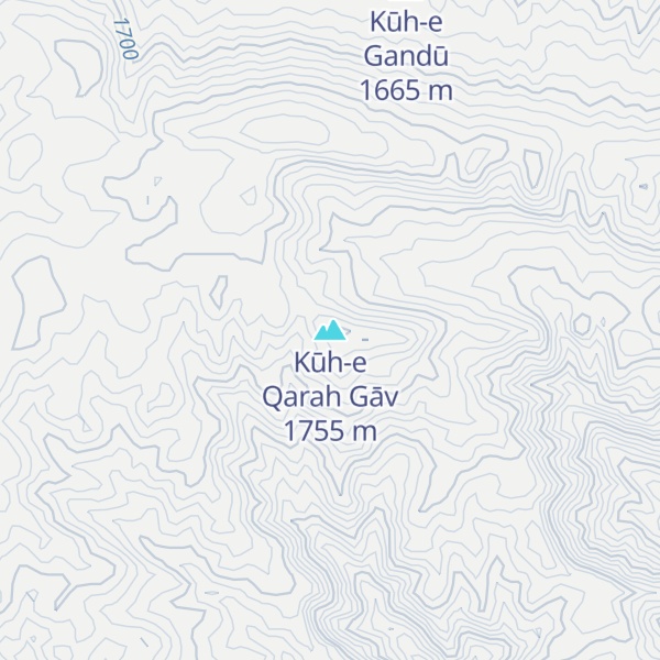 Map of Kūh-e Qarah Gāv