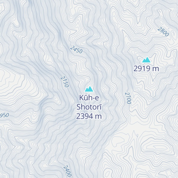 Map of Kūh-e Shotorī