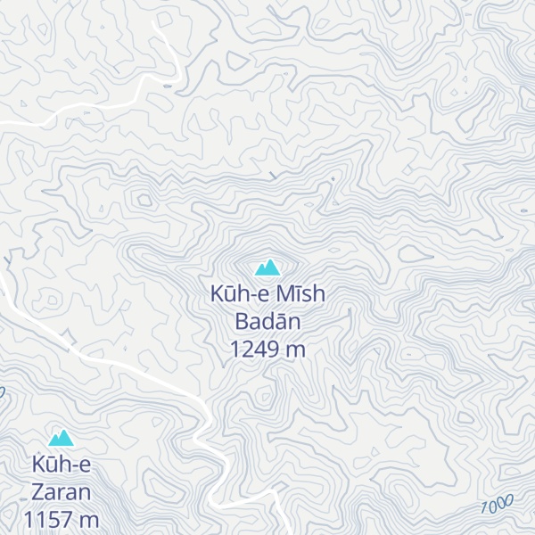 Map of Kūh-e Mīsh Badān