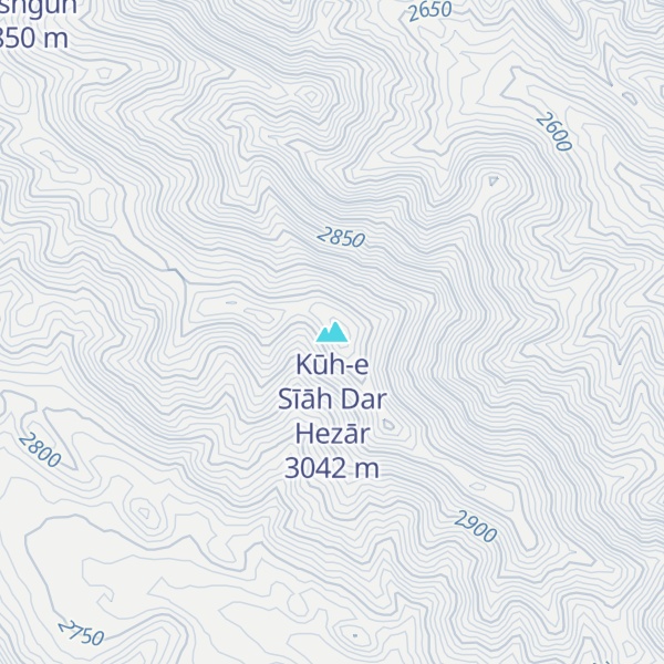 Map of Kūh-e Sīāh Dar Hezār
